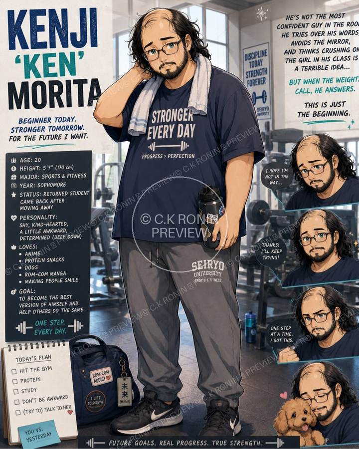 Kenji Morita character profile artwork