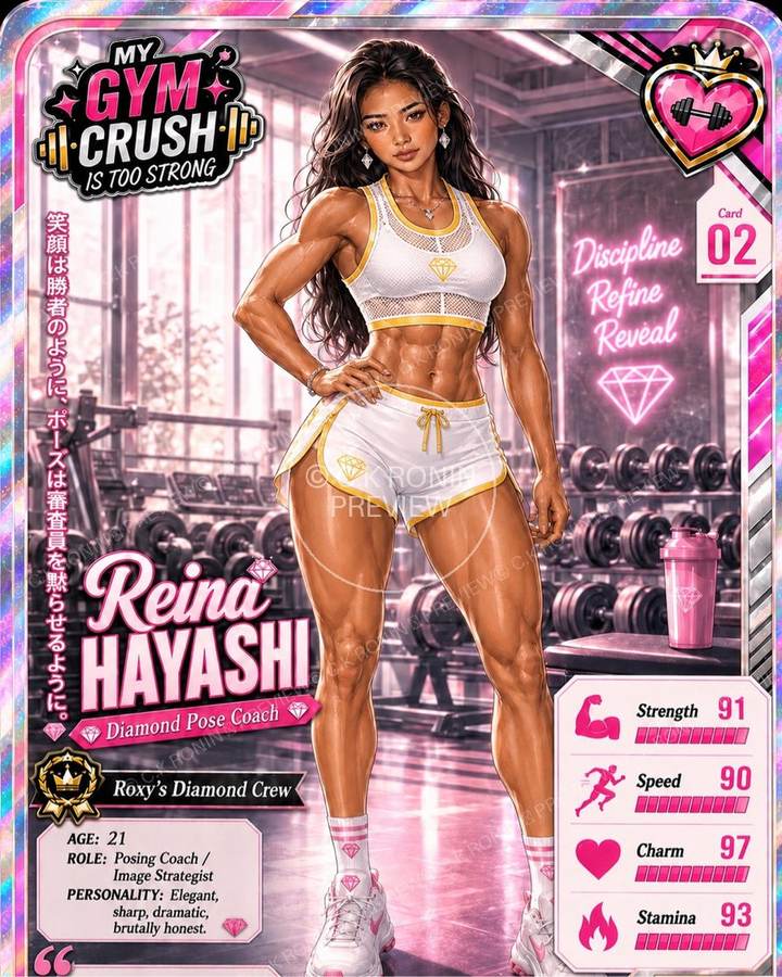 Reina Hayashi official character card