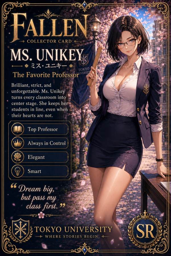 Ms. Unikey FALLEN collector card
