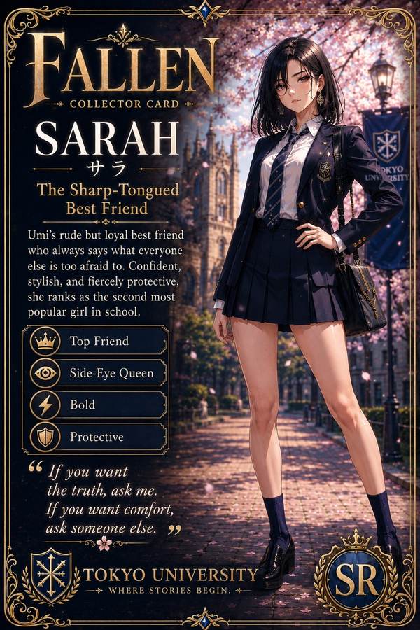 Sarah FALLEN collector card