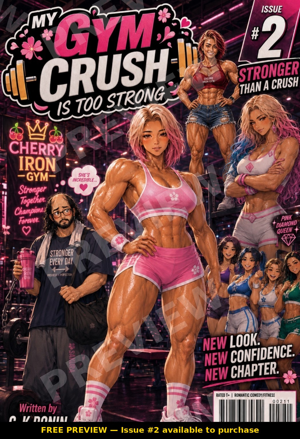 My Gym Crush Is Too Strong Issue #2 cover — free 4-page preview